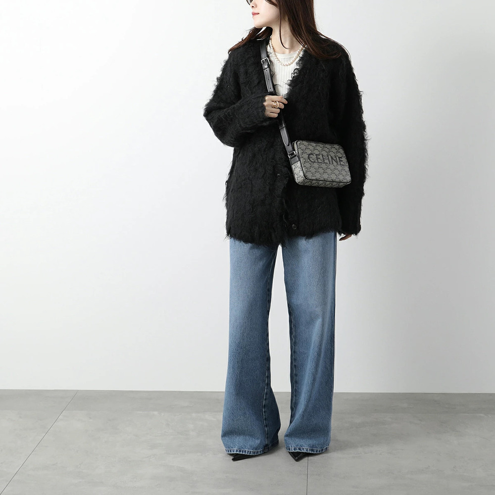 Celine Shoulder Bag Horizontal Messenger Triomphe Beige Cream